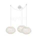 Umage Eos Cannonball Hanglamp 3-lichts, lampenkap wit/kabel, Verzenden, Nieuw