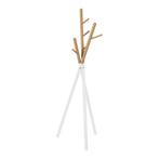 Kapstok Laerdal kledingrek 172x49x49 cm wit en houtkleurig [, Huis en Inrichting, Kasten | Kledingkasten, Verzenden, Nieuw