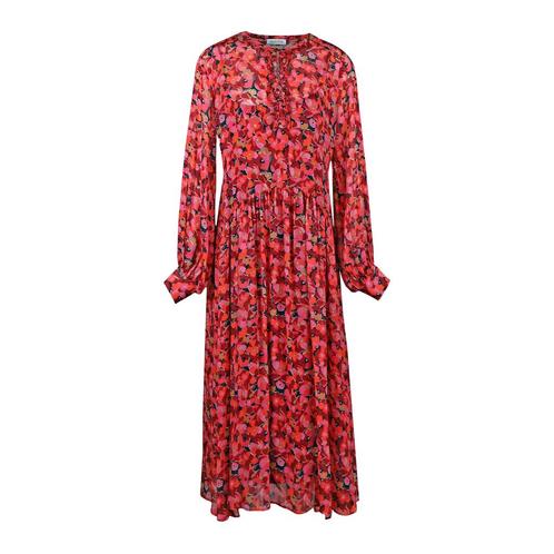 Louis and Mia • rood met roze maxi jurk • 36, Kleding | Dames, Jurken, Roze, Nieuw, Maat 36 (S), Verzenden
