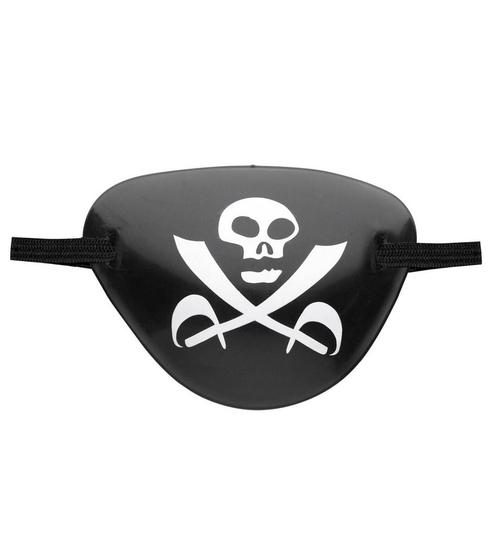 Zwart Witte Piraten Ooglapje, Hobby en Vrije tijd, Feestartikelen, Nieuw, Verzenden