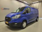 Ford Transit Custom 2.0TDCI 131pk L2/H1 Glasresteel Euro 6!, Auto's, Gebruikt, Euro 6, Overige kleuren, Airbags