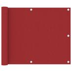vidaXL Balkonscherm 75x600 cm oxford stof rood, Verzenden, Nieuw