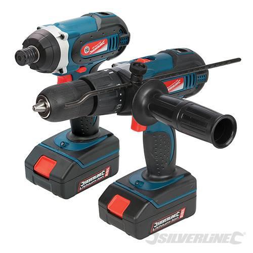 18 V Silverstorm Li-ion combiboor en slagschroevendraaier, Doe-het-zelf en Verbouw, Gereedschap | Boormachines, Overige typen