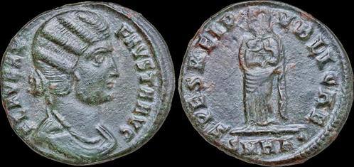 324-326ad Roman Fausta,augusta Ae follis Spes standing fa..., Postzegels en Munten, Munten | Europa | Niet-Euromunten, Verzenden