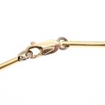 Bicolor gouden schakelarmband | 19 cm (witgoud) (witgoud), Ophalen of Verzenden, Gebruikt, Overige kleuren, Goud