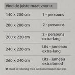 2dekans | Home by TEMPUR® - Dekbedovertrek van 100%, Ophalen of Verzenden, Zo goed als nieuw, Beige