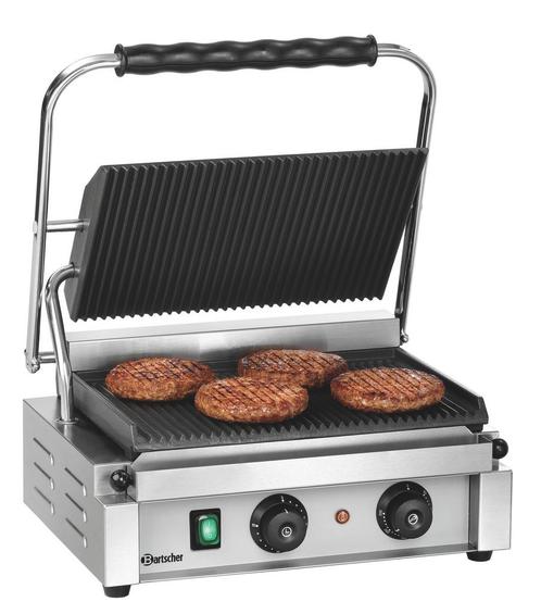 Bartscher Paninigrill-T 1R | Geribbeld | Grillplaten Gietijz, Zakelijke goederen, Horeca | Keukenapparatuur, Nieuw in verpakking