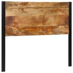 vidaXL Hoofdeinde 120 cm massief hout mango en ijzer, Huis en Inrichting, Slaapkamer | Bedden, Verzenden, Nieuw, Bruin, Hout