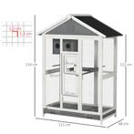 TRUUSK Vogelkooi, Parkietenkooi Met 4 Zitstokken, Uitschuifb, Dieren en Toebehoren, Verzenden, Nieuw
