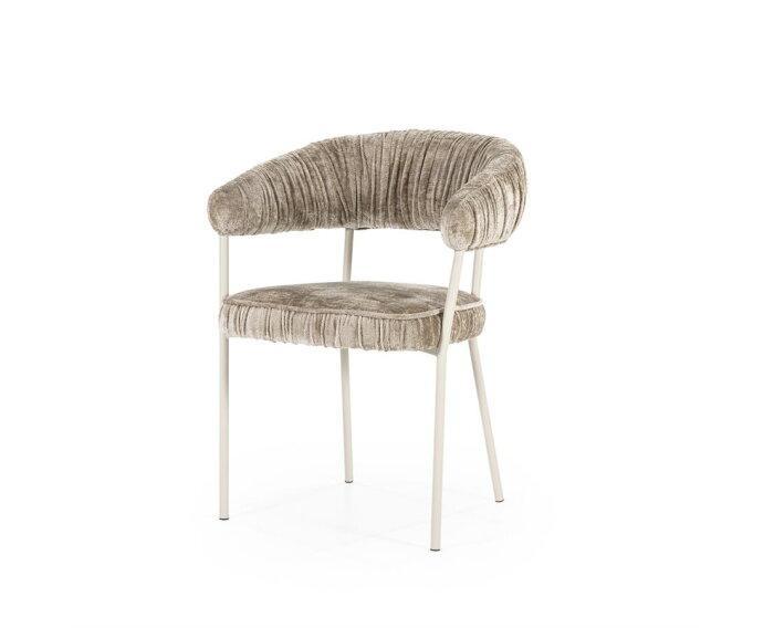 Eetkamerstoel Lizzy | taupe | Eleonora, Huis en Inrichting, Stoelen, Nieuw, Ophalen of Verzenden