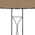 Prieel rond 300x290 cm taupe (Paviljoen, Goedkope Partytent), Verzenden, Nieuw, 2 meter of meer, Partytent