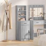 vidaXL Highboard met lade Grijs sonoma 40 x 40,5 x 135 cm, Huis en Inrichting, Kasten | Buffetkasten, Minder dan 50 cm, Verzenden
