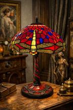 Lamp - Glas, Lood - Tiffany-stijl - Libellen