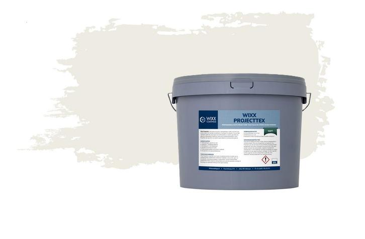 Wixx Projecttex Mat - 10L RAL 9010 | Zuiver Wit 10L, Doe-het-zelf en Verbouw, Verf, Beits en Lak, Verf, Wit, Nieuw, 5 tot 10 liter