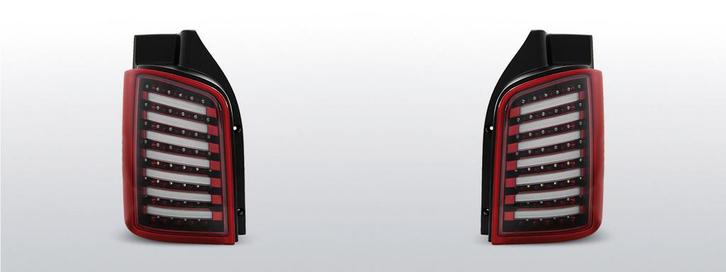 Achterlichten Volkswagen T5 2003-2015 | LED | rood / wit | A, Auto-onderdelen, Verlichting, Nieuw, Volkswagen, Verzenden