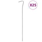 vidaXL Tentharingen 25 st Ø4 mm 23 cm gegalvaniseerd staal, Caravans en Kamperen, Verzenden, Nieuw