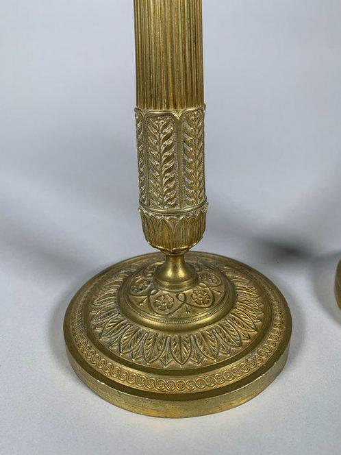 Taperstick (kleine blaker met een dunne pijp) (2) - Brons, Antiek en Kunst, Antiek | Overige Antiek