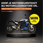 Motorbeurstickets met KORTING en WIN een BMW F900r, Motoren, Kleding | Motorkleding, Nieuw met kaartje