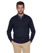 -30% Tommy Hilfiger  Tommy Hilfiger Menswear trui v-hals  ma, Verzenden, Nieuw, Blauw