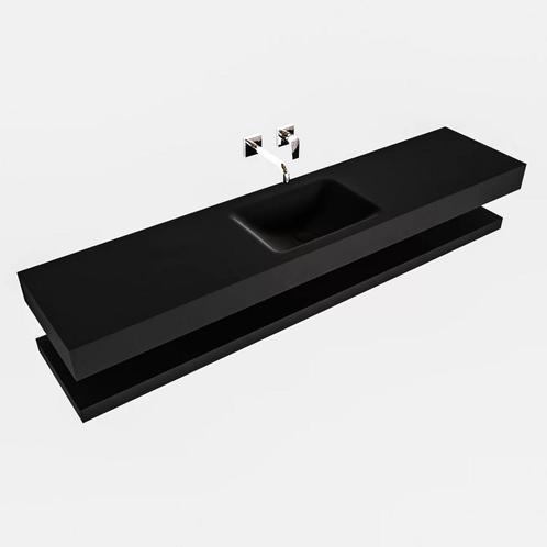 Badkamermeubel AQS Ibiza 200 cm met Planchet Solid Surface, Huis en Inrichting, Badkamer | Badkamermeubels, Ophalen of Verzenden