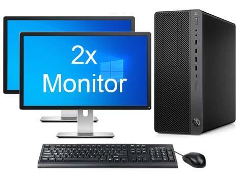 ACTIE: HP Z1 Entry Tower G5 i9 9e Gen incl. 2 Monitoren +, Computers en Software, Desktop Pc's, 32 GB, Ophalen of Verzenden