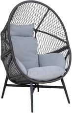 2dekans | Fauteuil Rotan Zwart - 74x73x103cm - House Nordic, Huis en Inrichting, Fauteuils, Ophalen of Verzenden, Zo goed als nieuw