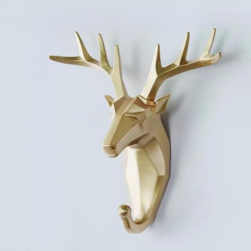Kapstokhaak Hert Goud, Huis en Inrichting, Woonaccessoires | Kapstokken, Verzenden