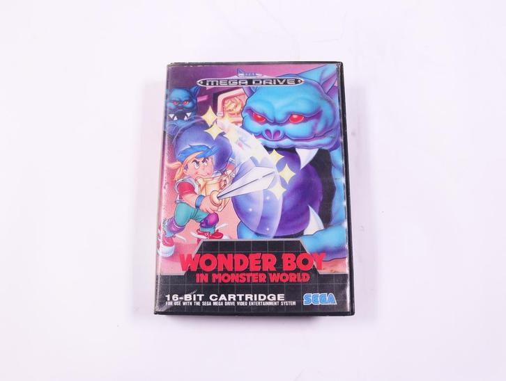 SEGA Mega Drive - Wonder Boy in Monster World, Spelcomputers en Games, Games | Sega, Ophalen of Verzenden