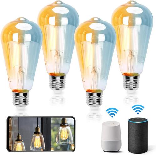 Aigostar Alexa gloeilamp E27 Edison gloeilamp 6W 805LM dimba, Huis en Inrichting, Lampen | Overige, Nieuw, Verzenden