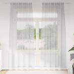 vidaXL Voile Gordijn 2 pcs Lichtgrijs 140x225cm Polyester, Huis en Inrichting, Stoffering | Gordijnen en Lamellen, Verzenden, Nieuw