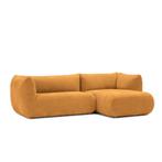 Loungebank Veendam - loungebanken - Cognac, Nieuw, 125 tot 150 cm, Stof, 250 tot 300 cm