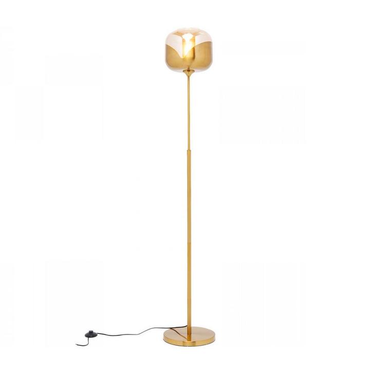 *WOONWINKEL* Kare Design Goblet Stalamp Bol Messing, Huis en Inrichting, Lampen | Vloerlampen, Nieuw, Verzenden