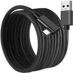 Izoxis Lange USB-A naar USB-C Kabel 5M - Snel en Duurzaam..., Telecommunicatie, Mobiele telefoons | Telefoon-opladers, Nieuw, Ophalen of Verzenden
