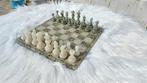 Schaakspel - 100 prehniet (Mali), 100% witte maansteen