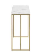 Gouden Consoletafel met Marmerlook – 100×36×75 cm, Verzenden