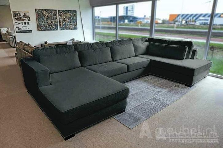 U-Bank Arnhem - u-banken - Zwart, Huis en Inrichting, Banken | Sofa's en Chaises Longues, Nieuw, Stof
