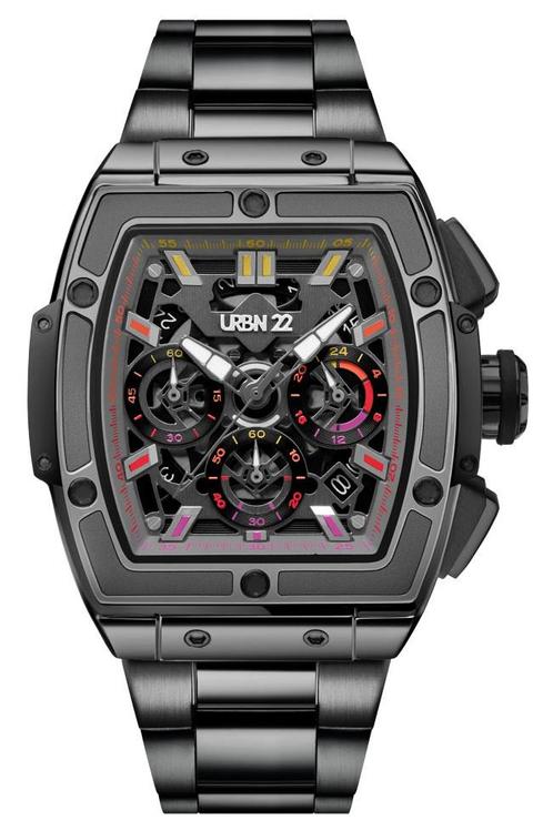 URBN22 Evolve Bold Horizon streetlife chronograaf horloge, Sieraden, Tassen en Uiterlijk, Horloges | Heren, Staal, Nieuw, Staal