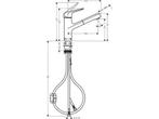hansgrohe Focus M42 ééngreeps keukenmengkraan 150 met, Verzenden, Zo goed als nieuw