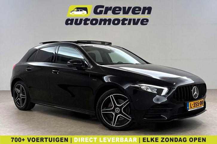 Mercedes-Benz A-Klasse 250 e AMG Limited 235PK Pano Sfeer, Auto's, Mercedes-Benz, Te koop, Automaat, Overige carrosserieën, Zwart