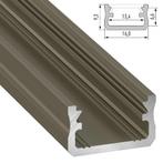 Opbouw Led Strip Profiel Zwart | Tot 2 Meter | Uit Voorraad, Ophalen of Verzenden, Nieuw