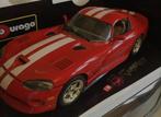 burago 1:18 - Modelauto - Dodge Viper GTS, Nieuw