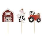 Cocktailprikkers Boerderij 10cm 6st, Hobby en Vrije tijd, Feestartikelen, Verzenden, Nieuw