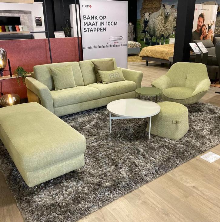 ROM1961 Tamour complete zithoek, Huis en Inrichting, Banken | Complete zithoeken, Nieuw, Stof, Ophalen