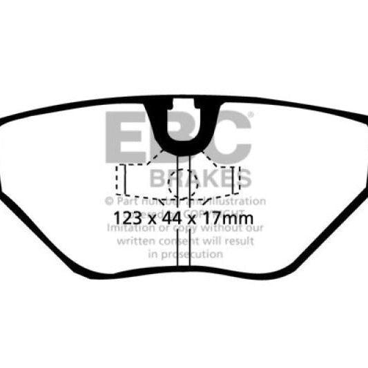 EBC 87-91 BMW M3 2.3 (E30) Redstuff Rear Brake Pads -, Auto-onderdelen, Remmen en Aandrijving, Ophalen of Verzenden