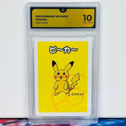 Pokémon Graded card - Pikachu Old Maid - Pokémon - GG 10, Hobby en Vrije tijd, Verzamelkaartspellen | Pokémon