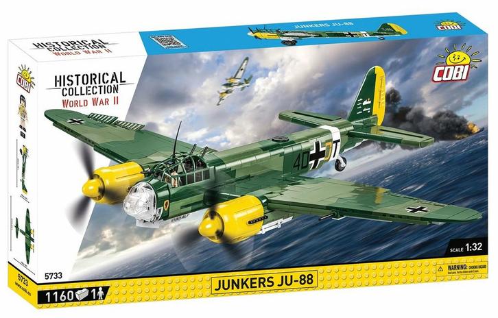 COBI  5733  Junkers JU-88 (Leger bouwsets, Modelbouwsets), Kinderen en Baby's, Speelgoed | Bouwstenen, Nieuw, Verzenden