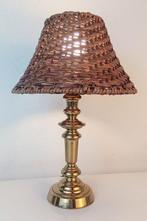 Kullmann - Tafellamp - Elegante Messing Lamp - Hout, Bamboe,