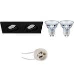 Voordeelset: LED Spot Set - Pragmi Borny Pro - GU10 Fitting, Huis en Inrichting, Lampen | Spots, Metaal of Aluminium, Nieuw, Ophalen of Verzenden