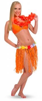 Hawaii rok oranje, Kleding | Dames, Carnavalskleding en Feestkleding, Ophalen of Verzenden, Nieuw