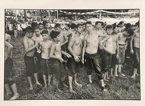 Matthieu Chazal (1974 - 2024) - Tournoi de lutte Edirne,, Antiek en Kunst, Kunst | Schilderijen | Modern